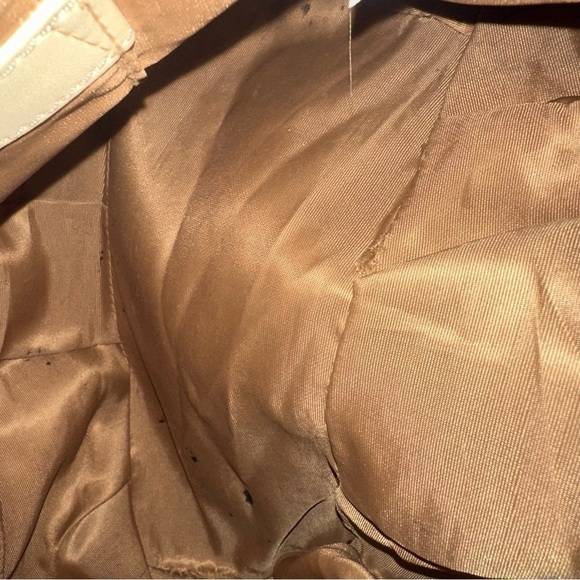 Mia Battina Women's Genuine Leather Cream Bag - Picture 6 of 11